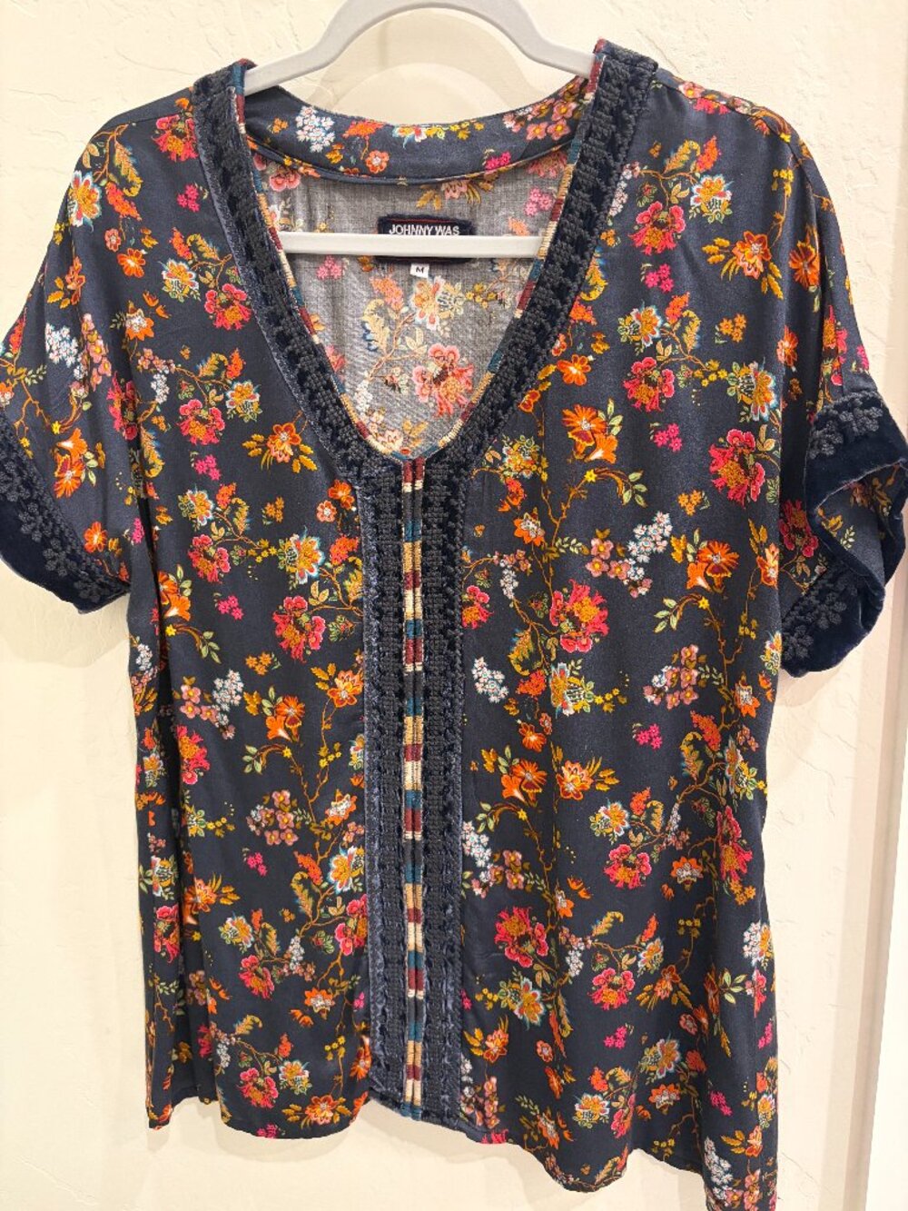 Johnny Was Short Sleeve Top